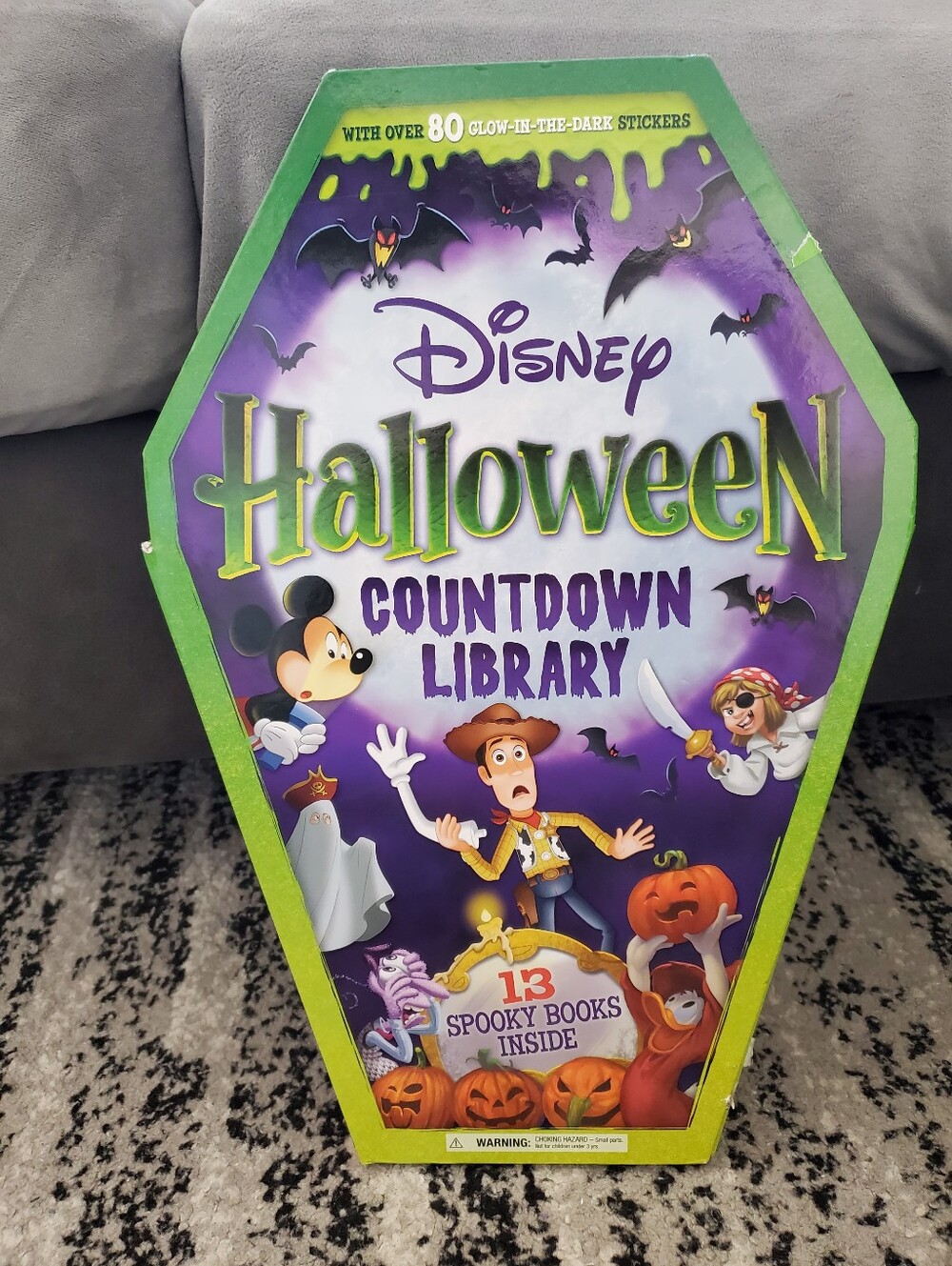 Halloween countdown calendar with books Disney Pixar